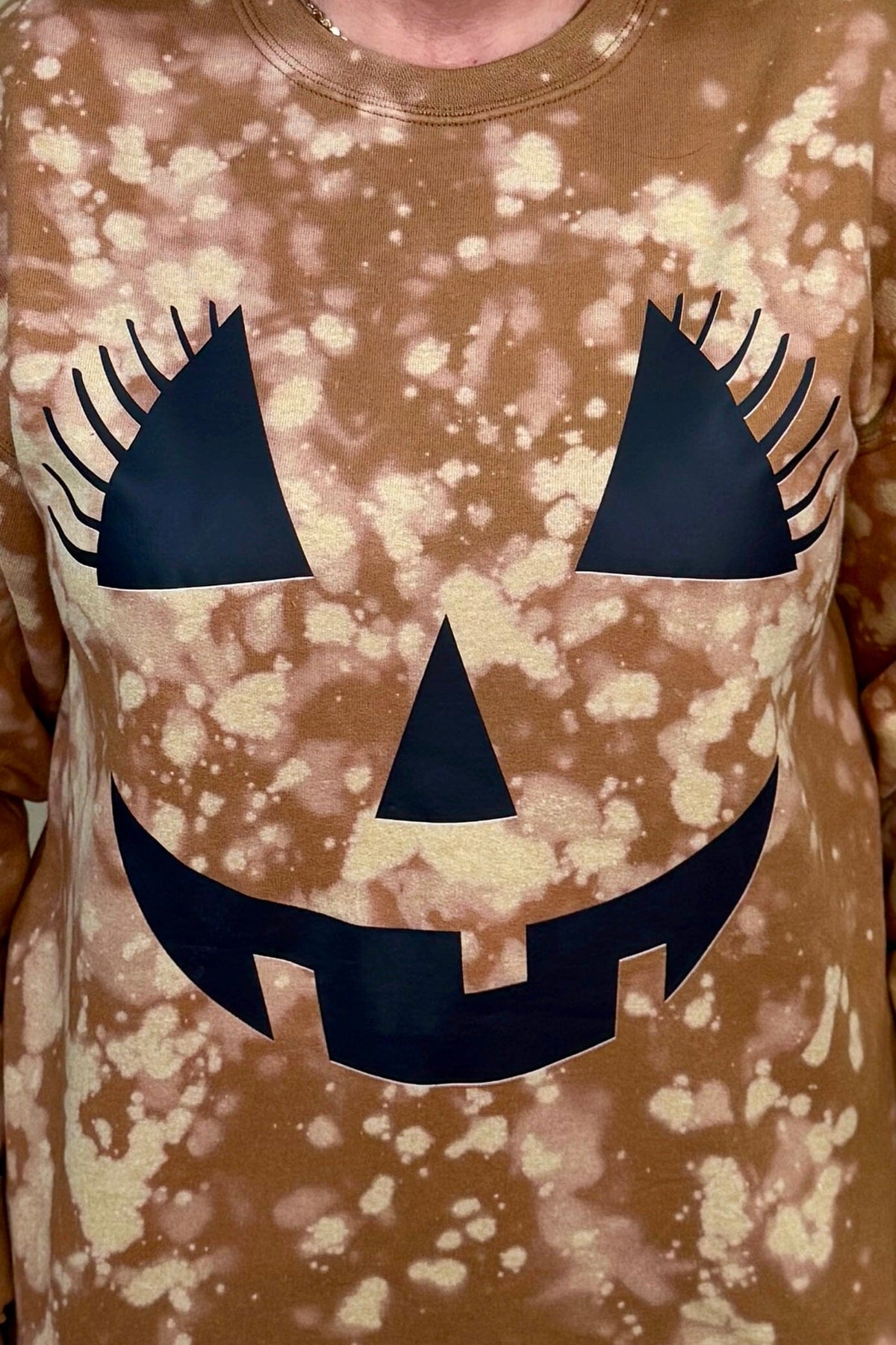 Big Pumpkin Face Sweatshirt MISSY BASIC KNIT:~~Unassigned~~ ENVEE MEE 