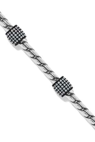 Silver &amp; Black Meridian Bracelet BJEWELRY Brighton Collectables 
