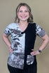 Short Sleeve V-Neck Top w/1 Pocket MISSY TOP SPECIAL PARSLEY & SAGE 