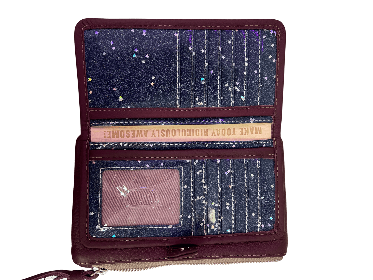 Plum Slim Wallet HANDBAGS CONSUELA 