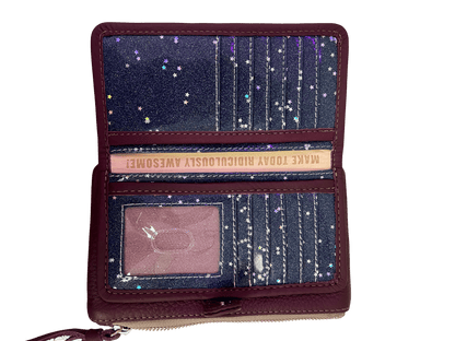 Plum Slim Wallet HANDBAGS CONSUELA 