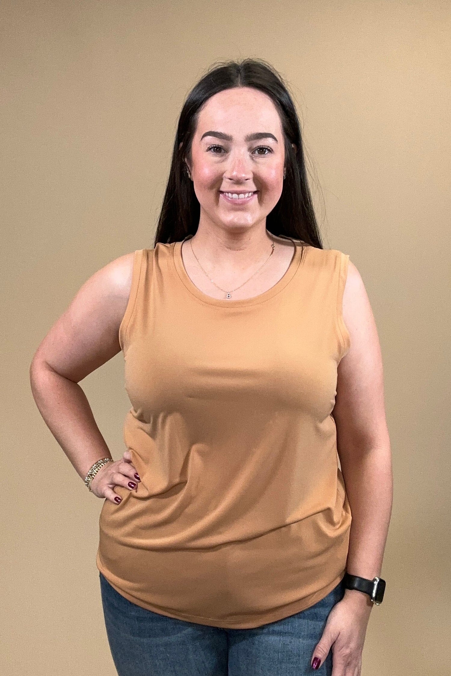 Brinley Basic Tank Top MAPLESYRUP S MISSY BASIC KNIT SOUTHERN LADY 