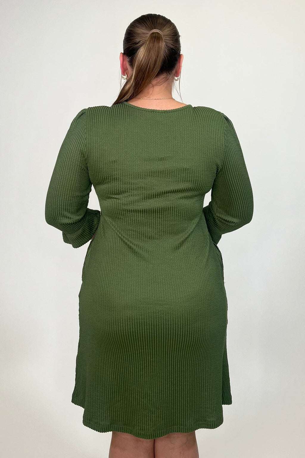 3/4 Sleeve Round Neck Dress DRESS:~~Unassigned~~ SOUTHERN LADY 