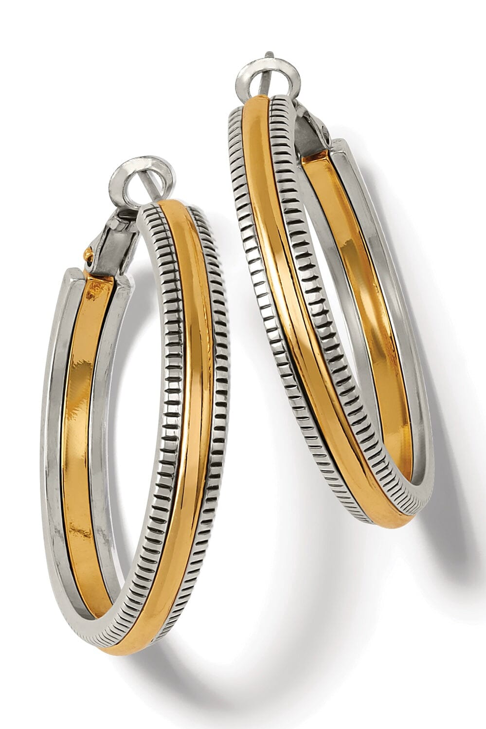 Interlok Noir Heirlom Hoop Earrings BJEWELRY Brighton Collectables