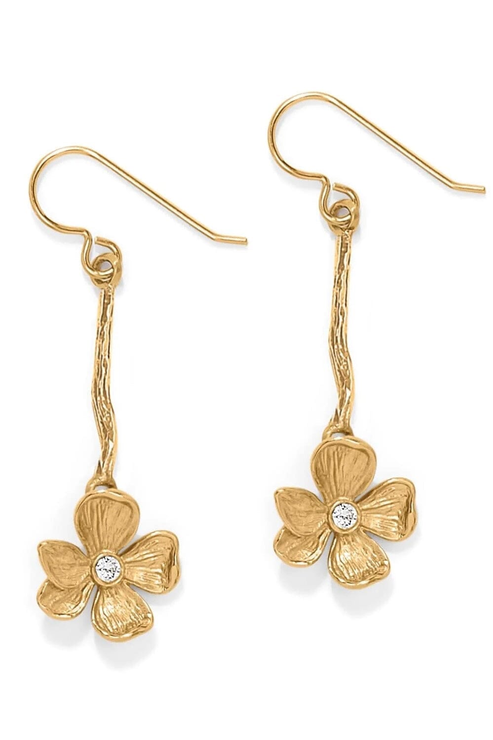 Gold Everbloom Windflower French Wire Earrings BJEWELRY Brighton Collectables