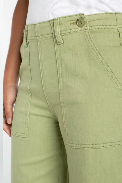 Utility Crop Wide Leg BOTTOMS LIVERPOOL 