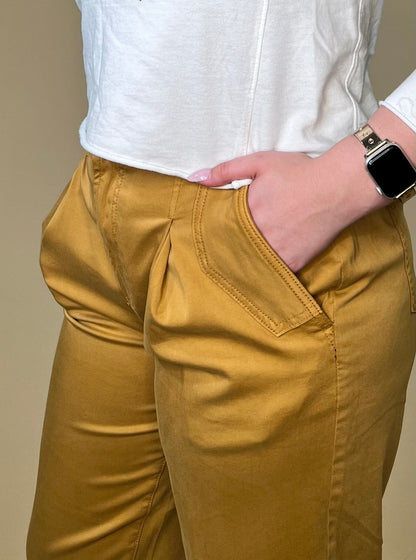 High Rise Pleated Trouser w/Flap Pockets 28" Inseam BOTTOMS LIVERPOOL 