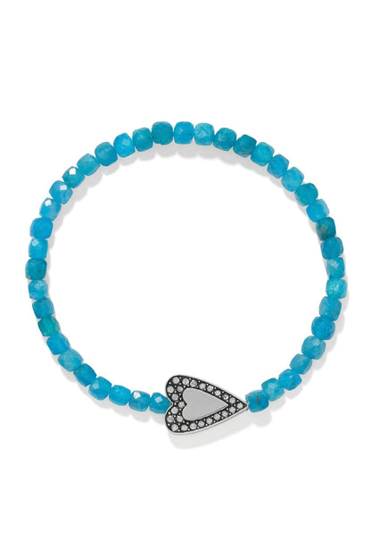 Love Messages Be Bold Teal Stretch Bracelet BJEWELRY Brighton Collectables 