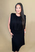 Sleeveless Draped Knit Asymmetrical Dress DRESS LIVERPOOL 