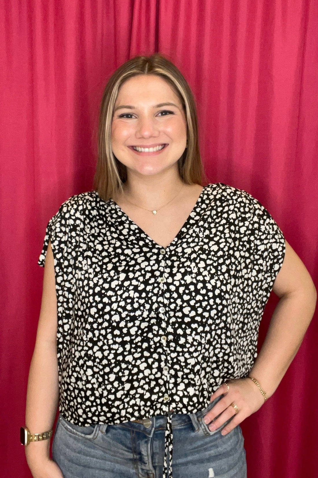 Dolman V-Neck Woven Top MISSY TOP SPECIAL LIVERPOOL 