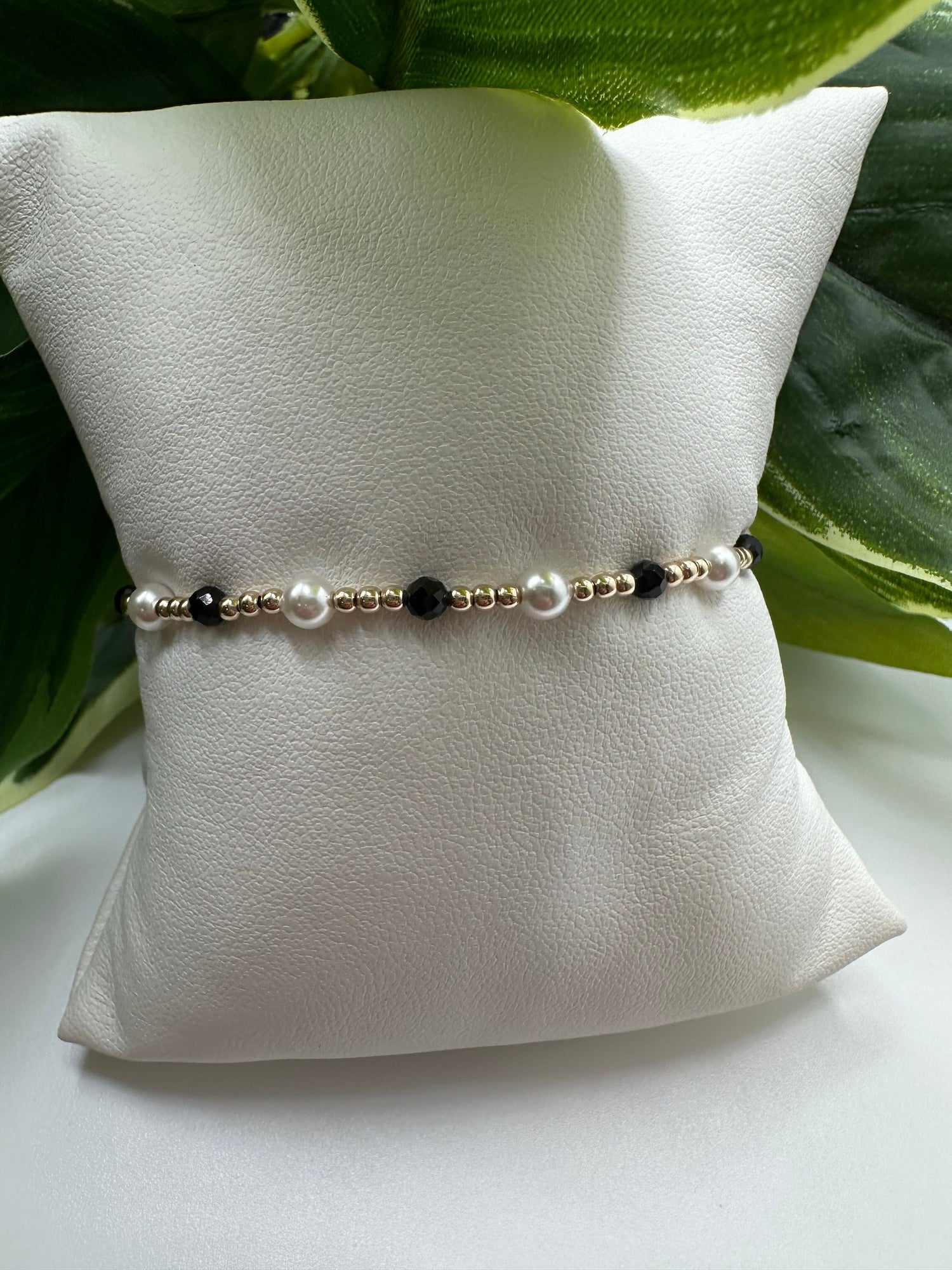 Enewton Pearl Sincerity Pattern 4mm Bead Bracelet- Faceted Onyx JEWELRY ENEWTON 