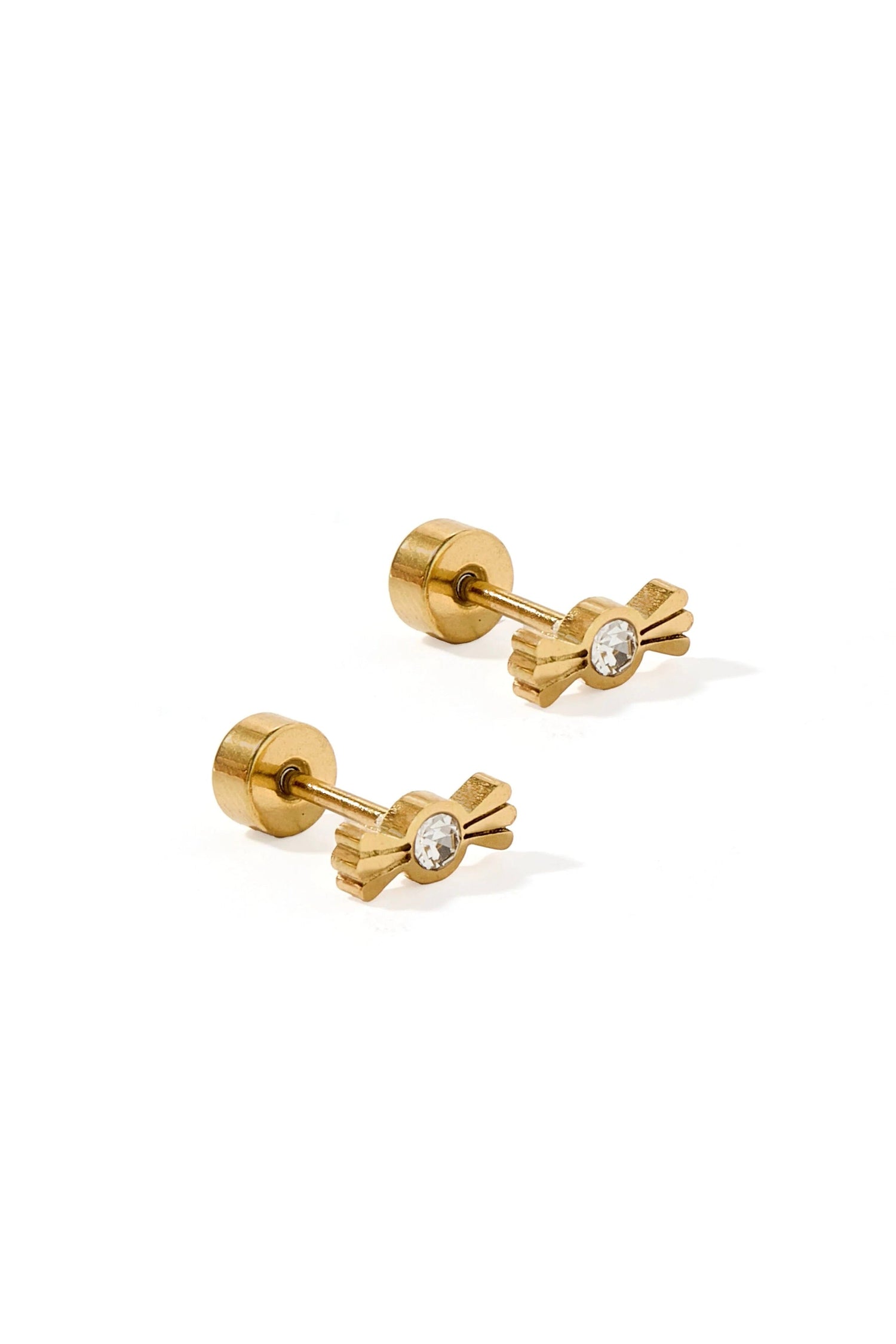 Kate Candy Gold Screwback Earrings JEWELRY LINNY CO 