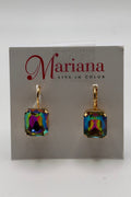 Large Emerald Leverback Earrings in "Twilight Serenade" BETTERBRANDJEWELRY:AEAR MICHALSMARIANA 
