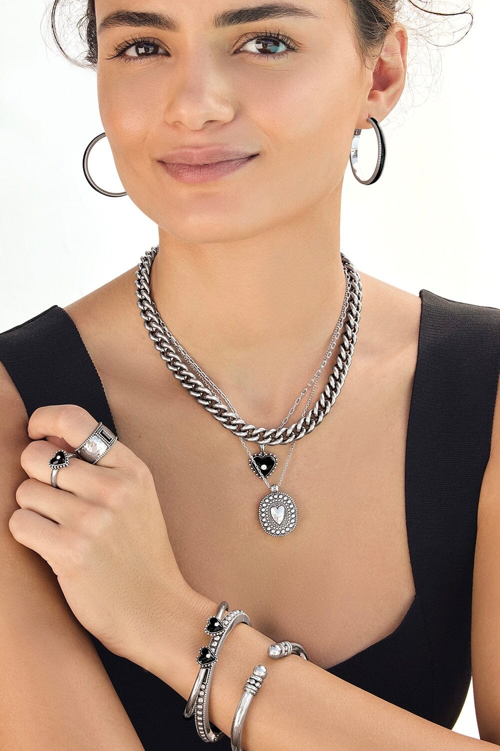 Pretty Tough Amour Heart Necklace BJEWELRY Brighton Collectables 