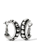 Pretty Tough Stud Medium Leverback Hoop Earrings BJEWELRY Brighton Collectables 