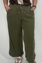 Mineral Washed Terry Drawstring Pant BOTTOMS:~~Unassigned~~ EASEL 