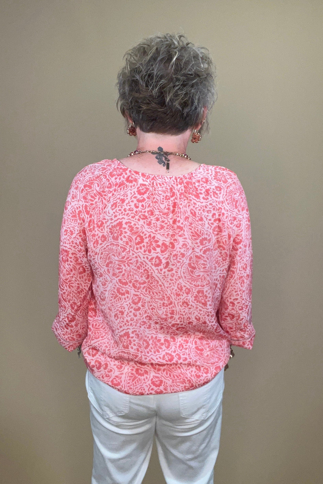 Long Balloon Sleeve Printed Top MISSY TOP SPECIAL ZAC &amp; RACHEL 