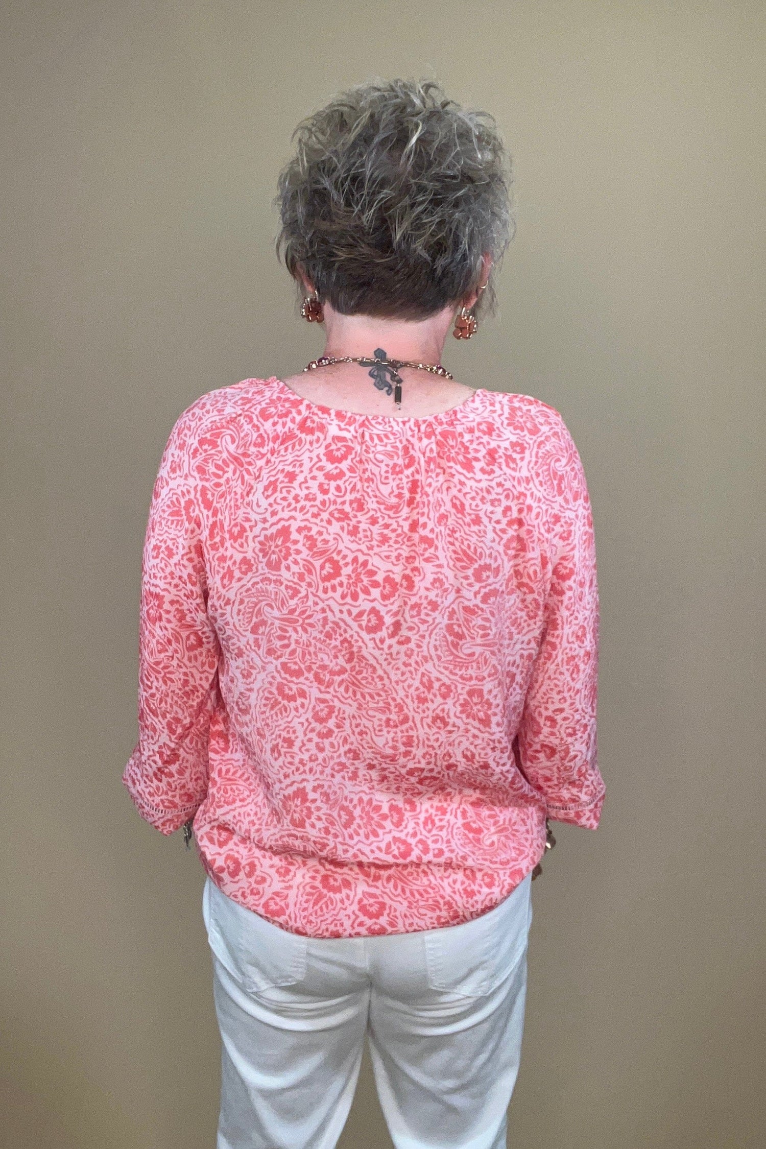 Long Balloon Sleeve Printed Top MISSY TOP SPECIAL ZAC &amp; RACHEL 