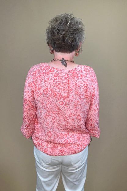 Long Balloon Sleeve Printed Top MISSY TOP SPECIAL ZAC &amp; RACHEL 