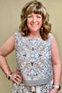 Printed Sleeveless Scoop Neck Top JR TOP DRESSY SHE&SKY 