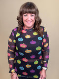 Pumpkin Pop Mesh MISSY BASIC KNIT:~~Unassigned~~ JESS LEA 