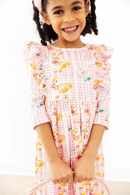 Daisy Ducklings 3/4 Sleeve Ruffle Twirl Dress GIFT/OTHER MILA &amp; ROSE 