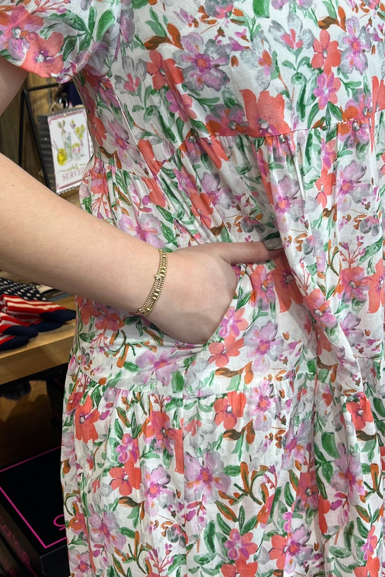 Watercolor Floral Dress DRESS SOUTHERN GRACE 