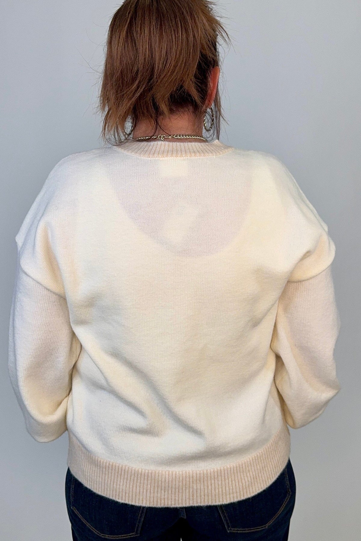 Dog Graphic Sweater SWEATER:~~Unassigned~~ VERYJ 