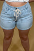 Tie Front Short w/Pleats 5" Inseam BOTTOMS LIVERPOOL 