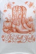 It's Fall Y'all Edgy Graphic L/S MISSY BASIC KNIT:~~Unassigned~~ SUGAR STITCH 