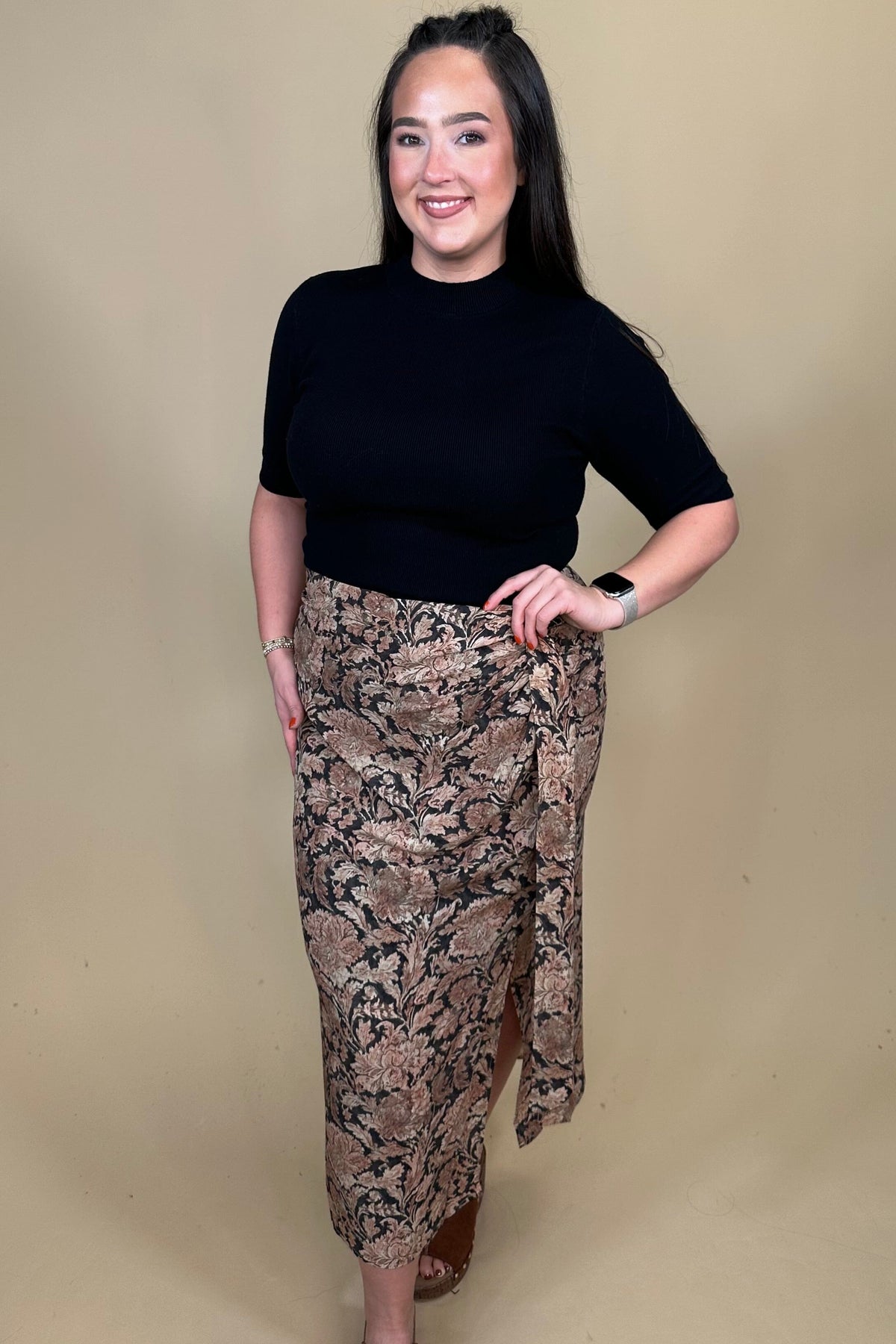 Floral Woven Skirt BOTTOMS:~~Unassigned~~ MOLLY BRACKEN 