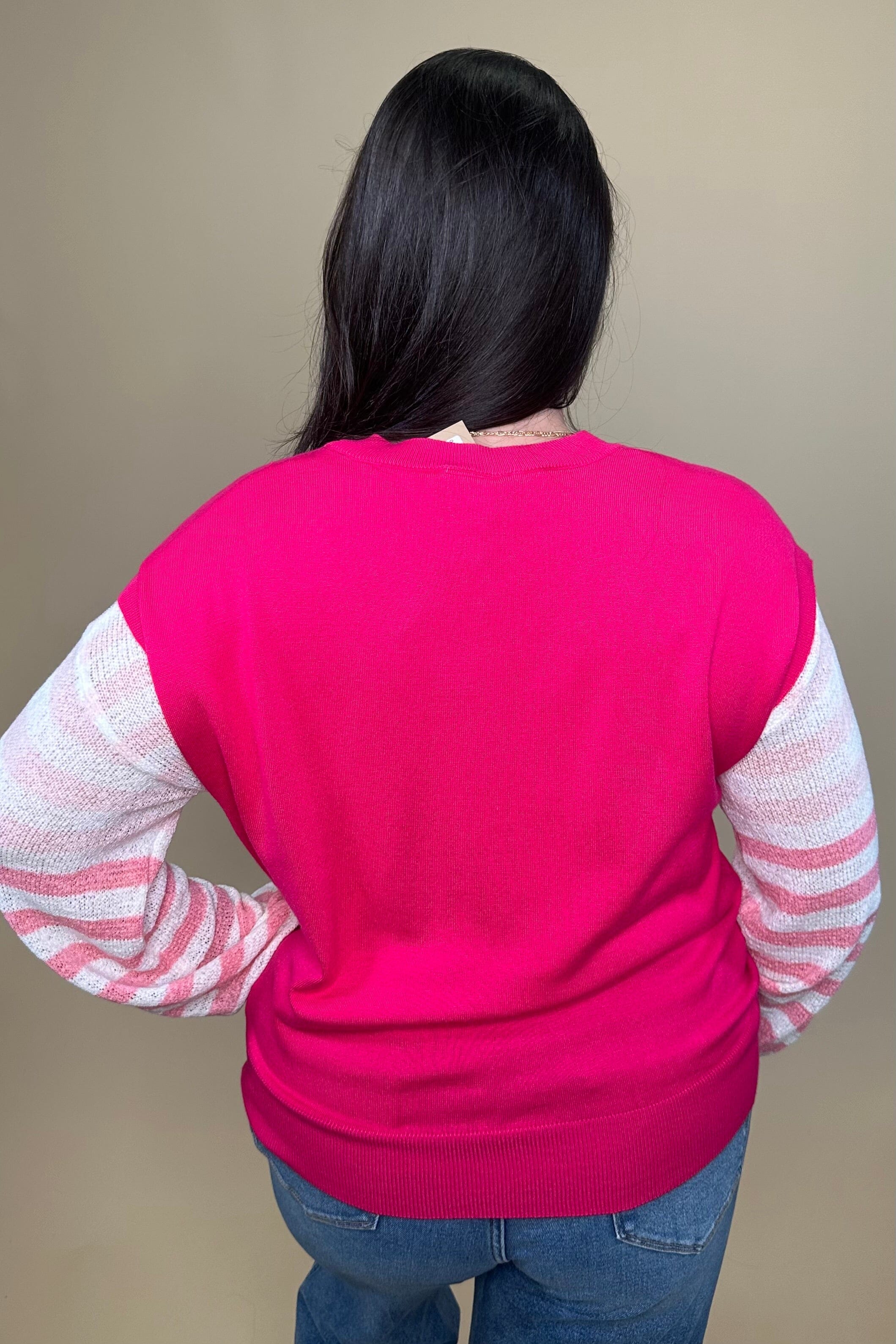 Long Sleeve Striped Sweater JRTOP CASUAL TOP DREAMERS 