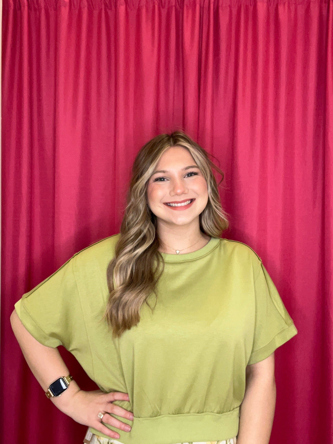 Short Sleeve Lightweight Luxeknit Cropped Sweatshirt JRTOP CASUAL TOP UMGEE