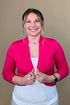 3/4 Sleeve Shawl Cardigan - Pink OUTFIT COMPLETER ZAC & RACHEL 