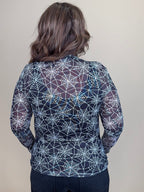 Spider Webs Mesh Top MISSY BASIC KNIT:~~Unassigned~~ JESS LEA 