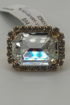 Extra Luxurious Halo Emerald Cut Ring in "On a Clear Day" - Yellow Gold BETTERBRANDJEWELRY MICHALSMARIANA 