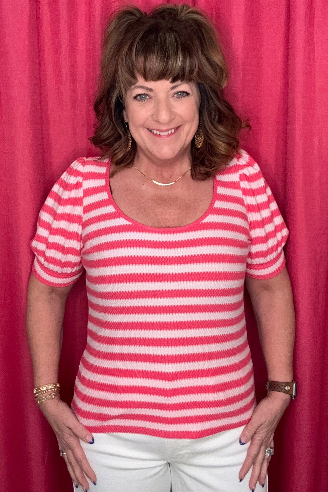 Half Sleeve Scoop Neck Knit Top MISSY TOP SPECIAL LIVERPOOL