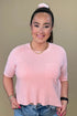 Short Sleeve Cropped Sweater w/Pocket JRTOP CASUAL TOP DREAMERS 