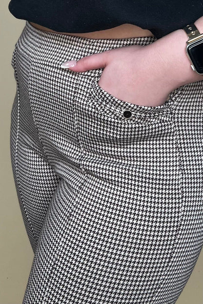 Harringbone Printed Pull On Pant w/Pockets BOTTOMS SOUTHERN LADY 