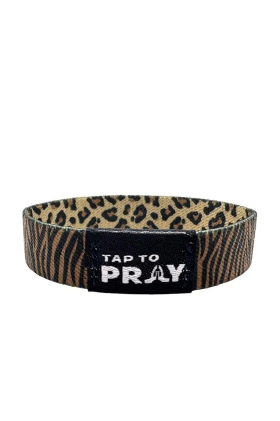 Safari Leopard Tap to Pray Wristband GIFT/OTHER VERSIBLE 