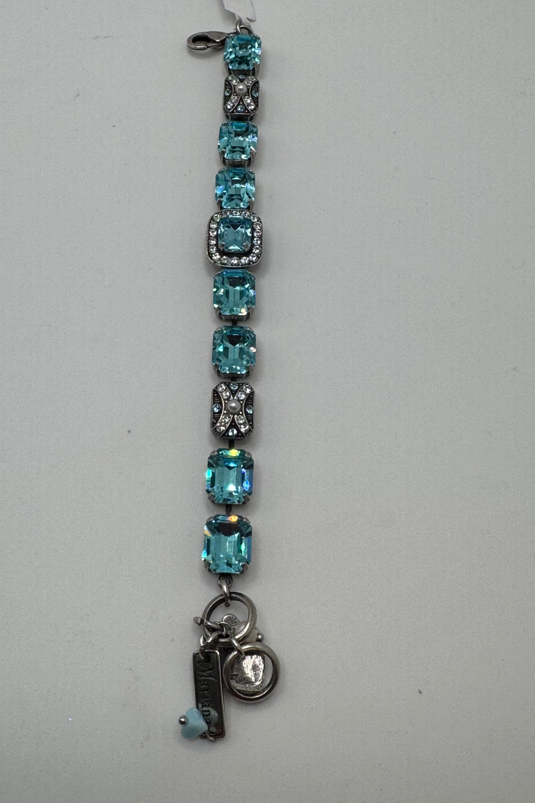 Emerald Cut Embellished Bracelet in &quot;Aquamarine&quot; BETTERBRANDJEWELRY Mariana 