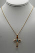 Marquise Cross Pendant in "Bourbon & Brass" - Yellow Gold BETTERBRANDJEWELRY:~~Unassigned~~ MICHALSMARIANA 