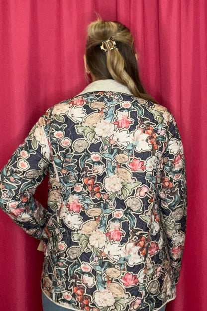 Reversible Printed/Cream Jacket JACKET CREATION 