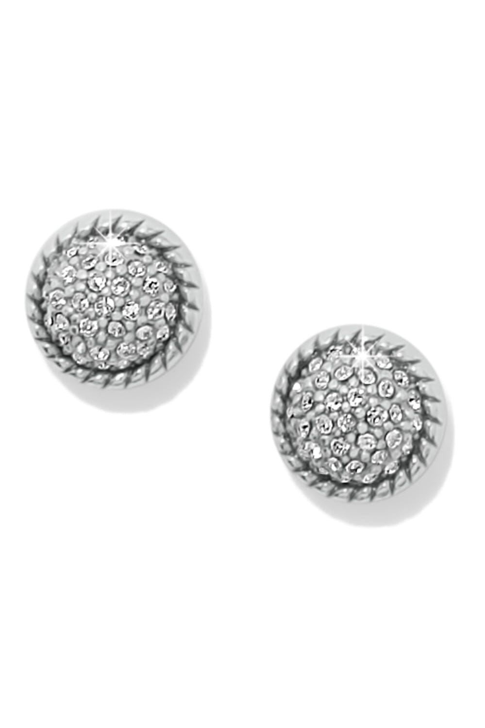 Illumina Celeste Silver Dome Post Earrings BJEWELRY Brighton Collectables 