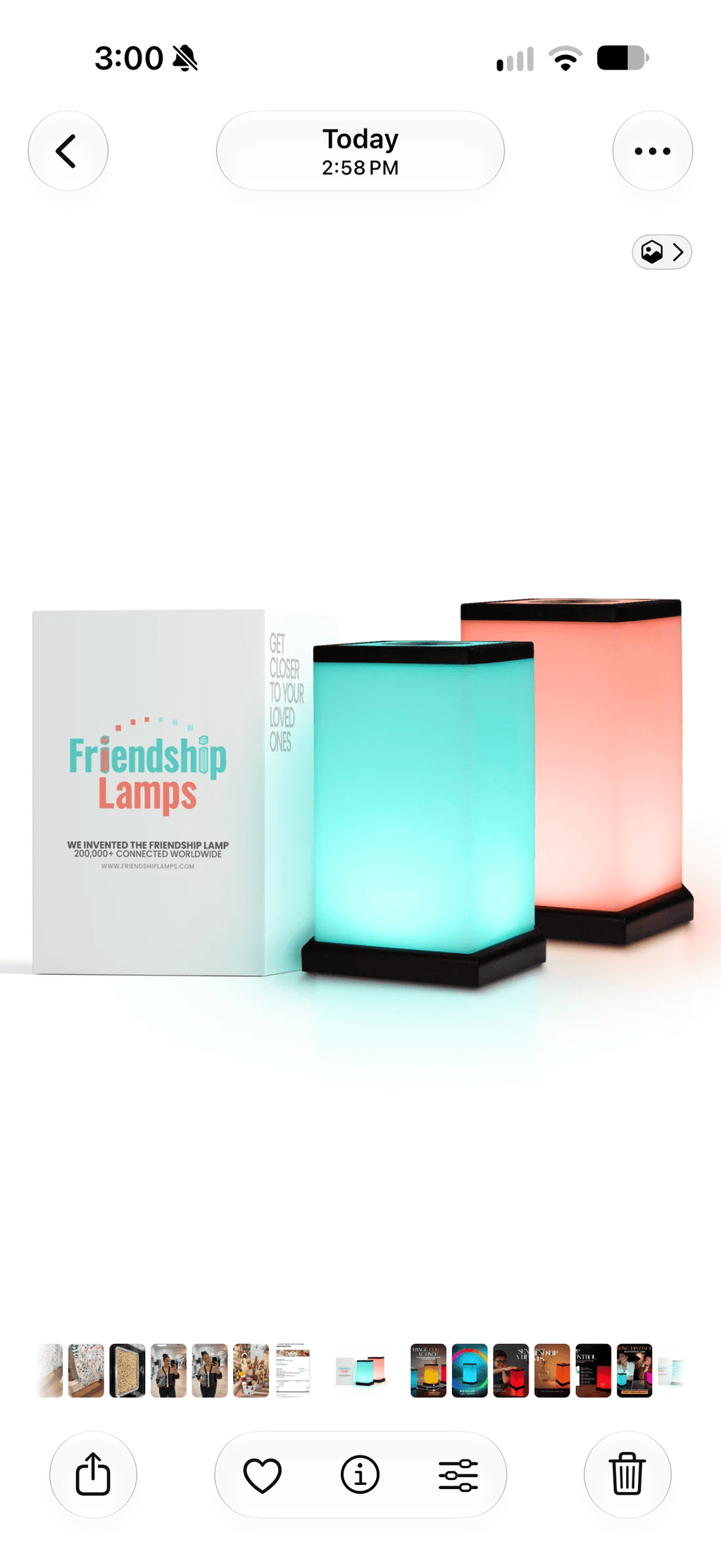 Modern Friendship Lamp GIFT/OTHER:~~Unassigned~~ FRIENDSHIPLAMPS 