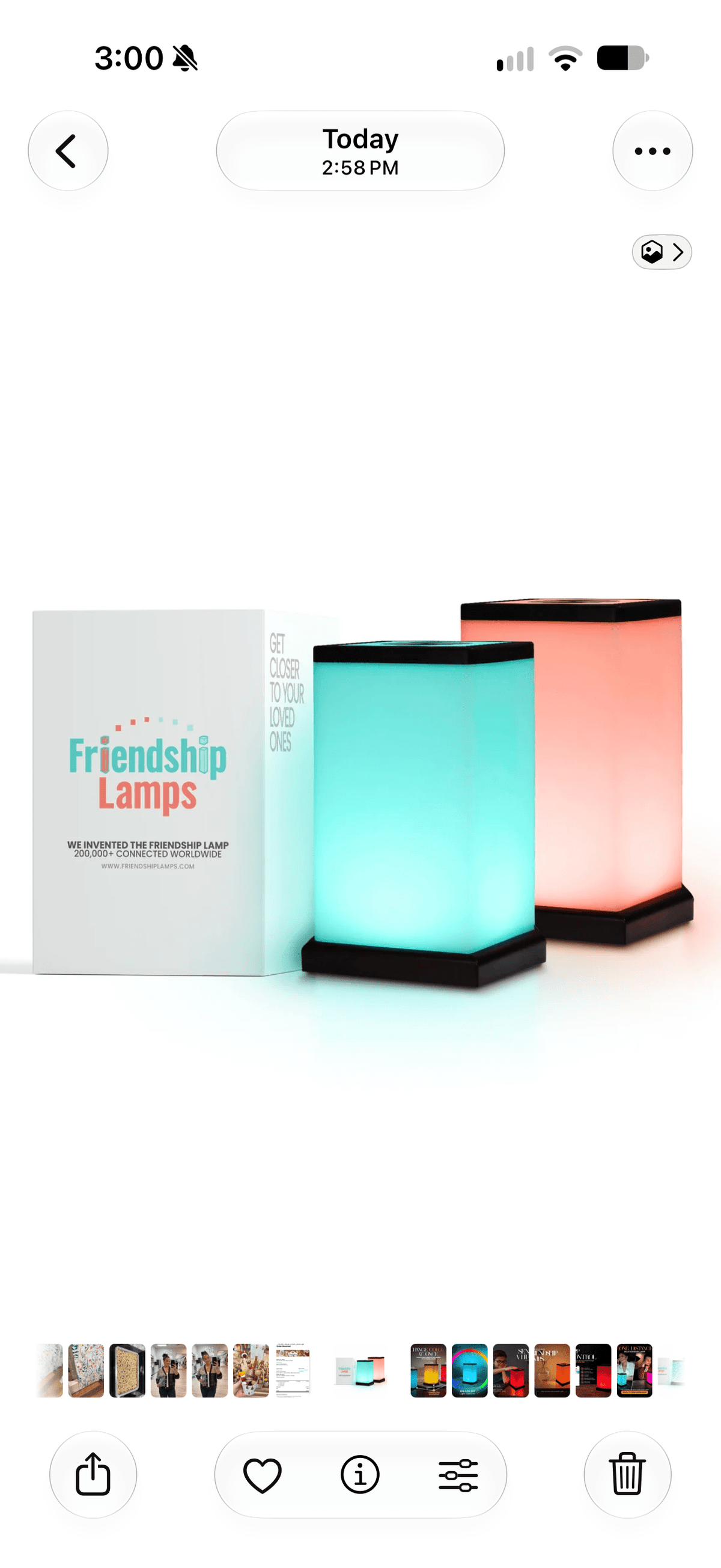 Modern Friendship Lamp GIFT/OTHER:~~Unassigned~~ FRIENDSHIPLAMPS 