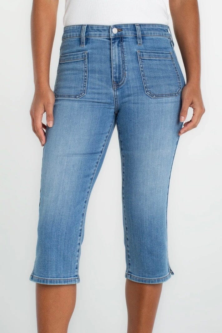 Capri w/ Patch Pocket 19" Inseam BOTTOMS LIVERPOOL 