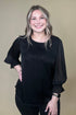 3/4 Sleeve Scoop Neck Lined Top w/Stripes MISSY TOP SPECIAL SOUTHERN LADY 