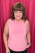 Scoop Neck Tank MISSY BASIC KNIT SOUTHERN LADY PINK S 