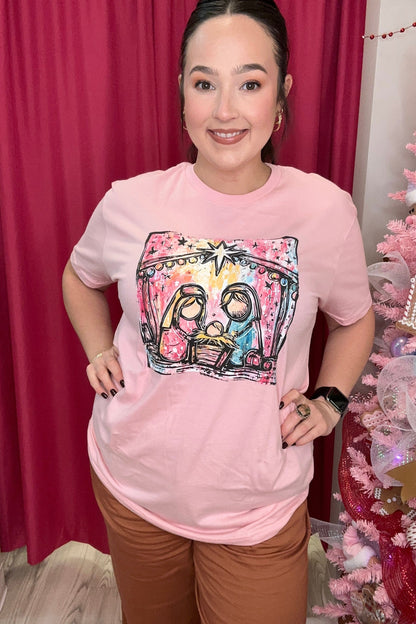 Nativity T-Shirt MISSY BASIC KNIT REBELROSE/ATTITUDETEES 